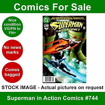 Buy DC Superman In Action Comics #744 Comic - VG/FN+ 01 May 1998 • 3.99£
