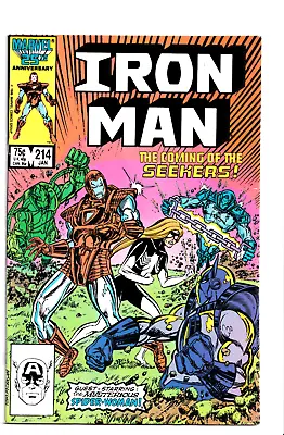 Buy Iron Man #214 1987 Marvel Comics Debut Of Spider-Women's Black Costume • 3.11£