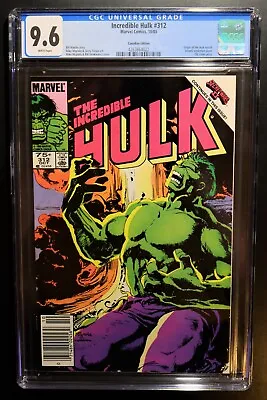 Buy Incredible Hulk #312 Cgc 9.6 - Wp *75¢ Canadian Price Variant* • 119.13£