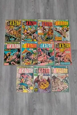 Buy X11 Marvel Kazar 1970s Comic Bundle Lot Issue 5 7 8 9 10 11 12 13 14 15 17  • 22.50£