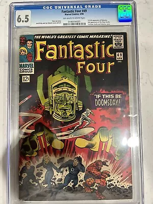 Buy Fantastic Four #49 CGC 6.5 KEY! (1st Full Galactus, 2nd Silver Surfer) 1966 • 964.20£