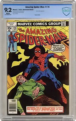 Buy Amazing Spider-Man #176PIZ CBCS 9.2 Newsstand 1978 18-228DB93-004 • 168.74£