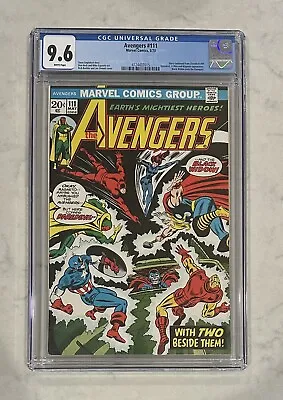 Buy -Avengers 111-CGC 9.6-White Pages-1973-Marvel- • 335.88£