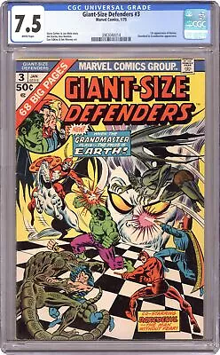 Buy Giant Size Defenders #3 CGC 7.5 1975 3963040014 1st App. Korvac • 118.59£