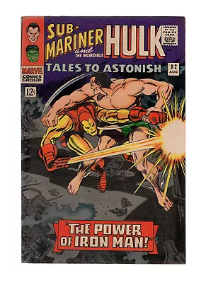 Buy Tales To Astonish #82 - Sub-Mariner & The Hulk - Iron Man App - Mid Grade Plus • 31.62£