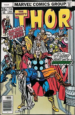 Buy Mighty Thor #274 Vol 1 (1978) KEY *1st App Of Frigga. Death Of Balder* - VF/NM • 10.86£