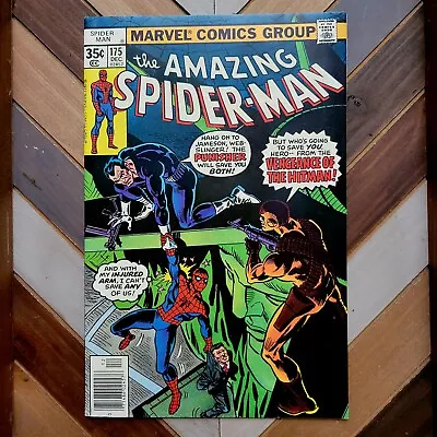 Buy Amazing Spider-Man #175 FN/VF (Marvel 1977) Origin PUNISHER + Death Of HITMAN • 18.17£