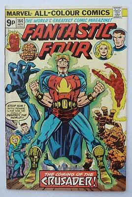 Buy Fantastic Four #164 1st App Frankie Ray Marvel UK Variant November 1975 FN+ 6.5 • 29.95£