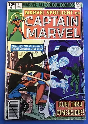 Buy Marvel Spotlight On Captain Marvel No. #4 January 1979 G • 3£
