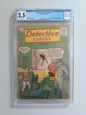 Buy Detective Comics 226 DC Comics 2nd Martian Manhunter 1955 CGC 2.5 Batman  • 301.31£