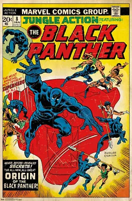 Buy THE BLACK PANTHER #8 (Jan. 1974) Marvel Comics Cover 22x34 POSTER Reproduction • 18.96£