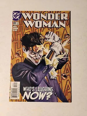 Buy Wonder Woman #205 ~DC Comics ~Joker App, Greg Rucka Story, High Grade VF+, Nice • 3.95£