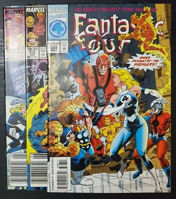 Buy FANTASTIC FOUR 315, 326, 388 VF+VFNM (Spider Man Card Inserts) Marvel Comics • 13.58£
