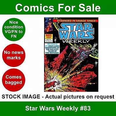 Buy Star Wars Weekly #83 Comic - VG/FN Clean 26 Sep 1979 - Marvel UK • 4.99£