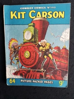Buy Cowboy Comics 140 Kit Carson Fleetway Pub.black & White Western Golden Age  • 5£