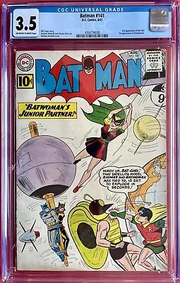 Buy Batman #141 (1961) Batwoman + 2nd Bat-Girl (Betty Kane) Appearance CGC 3.5 • 149.95£