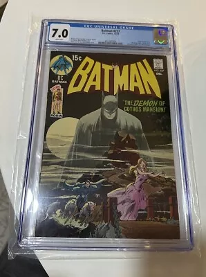 Buy Batman #227 (DC, 1970) CGC 7.0 - Classic Neal Adams Cover!  White Pages!  Fresh! • 988.26£