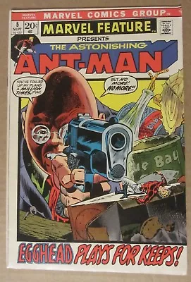 Buy Marvel Feature #5...Ant-Man (1972) FN/VF 7.0...Egghead Cover & Story...Trimpe A. • 11.46£