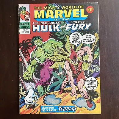 Buy Mighty World Of Marvel #291 UK Magazine April 26 1978 Hulk Sgt. Fury Daredevil • 7.96£