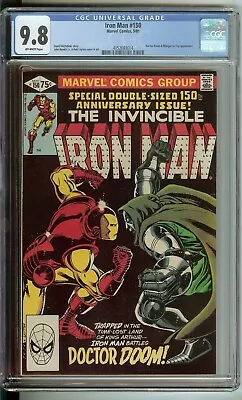 Buy Iron Man #150 CGC 9.8 Marvel Comic 1981 Doctor Doom And Morgan Le Fay • 435.49£