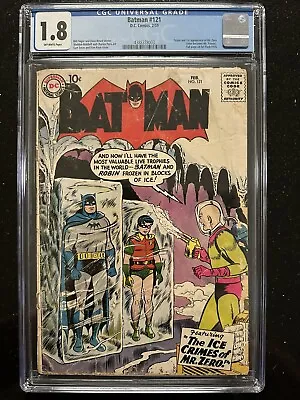 Buy BATMAN #121 (1959) 1st MR. ZERO (MR. FREEZE) CGC GD- 1.8 OW UNRESTORED! • 1,185.44£