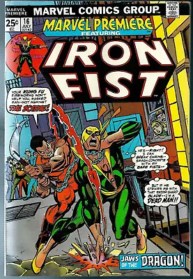 Buy Comic Book IRON FIST #16 Marvel Premiere - Bronze Age COMIC 1974 • 11.92£