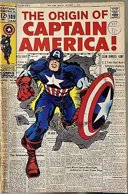 Buy Captain America #109  (1968) READ DESCRIPTION • 15£