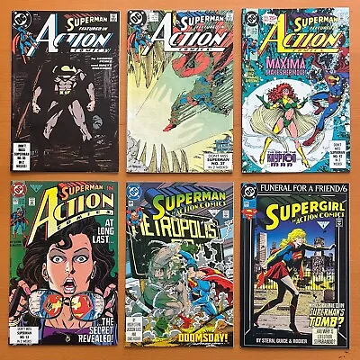 Buy Action Comics Joblot Of 14 X Comics Between #644 & 715 (DC 1989) 14 X VF+/- • 41.25£
