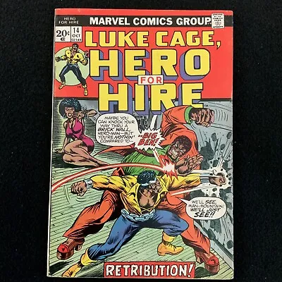 Buy Hero For Hire #14 / Origin Luke Cage Retold / 1st App Big Ben (Marvel, 1973) • 16.60£
