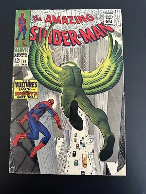 Buy Amazing Spider-Man #48 (1967) 1st Appearance 2nd Vulture GD+ • 31.18£
