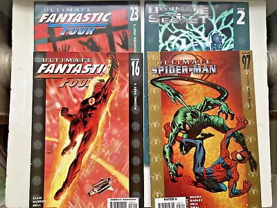 Buy Ultimate Fantastic Four 16, 23, Ultimate Spider-man 97, Ultimate Secret 2 • 8.83£