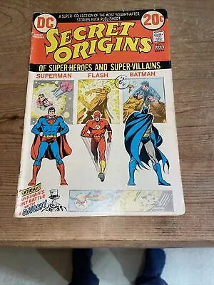 Buy Secret Origins #1 DC Comics 1973 VG+1st Republication Of Superman's Origin G+ • 2.75£