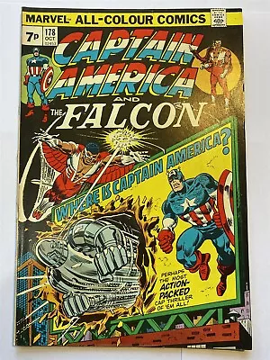 Buy CAPTAIN AMERICA #178 Marvel Comics 1974 UK Price VF • 9.95£