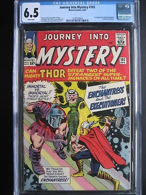 Buy Journey Into Mystery #103 CGC 6.5 WP Marvel Comics 1964 1st App Enchantress • 602.81£