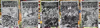 Buy War Of Realms 1:200 Black And White Set Of 5 (#2-3-4-5-6) Arthur Adams Covers • 78.27£