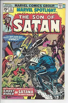 Buy Marvel Spotlight #22vf (8.0)1975 Son Of Satan - Ghost Rider - Satana • 27.66£