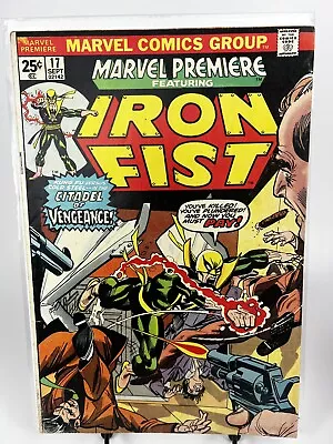 Buy Marvel Premiere #17  Low Grade  1974 Marvel  Iron Fist • 3.16£