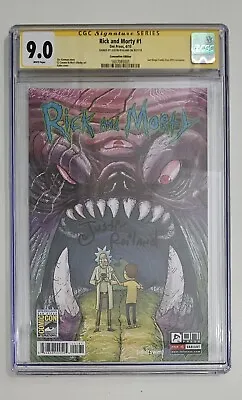 Buy Rick And Morty #1 SDCC Variant Signed By Justin Roiland CGC 9.0 • 249£