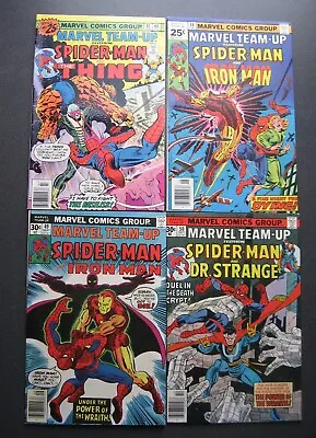 Buy MARVEL TEAM-UP Lot Of 4 Comics 47 48 49 50 Spider-Man Thing Mid-High Grade • 23.83£