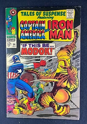 Buy Tales Of Suspense (1959) #94 FN (6.0) 1st App Modok Iron Man Captain America • 79.05£