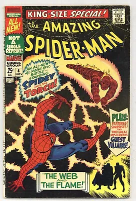 Buy Amazing Spider-Man Annual #4 (Restored) Human Torch 1967 Marvel Comics N763 • 12.68£