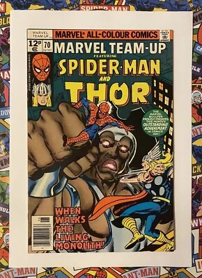 Buy Marvel Team-up #70 - Jun 1978 - Thor Appearance! - Vfn/nm (9.0) Pence Copy! • 11.24£