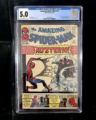 Buy Amazing Spider-Man #13, CGC 5.0. 1st Appearance Of Mysterio • 1,106.85£