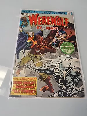 Buy Werewolf By Night #37 Mar 1976 3.0 Pence 3rd Appearance Of Moon Knight • 28.38£