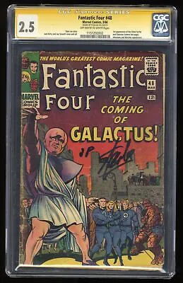 Buy Fantastic Four #48 CGC GD+ 2.5 Signed Stan Lee! SS! Marvel 1966 • 1,525.85£