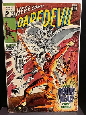 Buy Daredevil #56  MARVEL 1969 Key 1st Death's Head VG • 15.98£