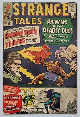 Buy Strange Tales #126 (1964) 1st Clea & Dormammu Dr Strange Marvel VG Very Good • 214.54£