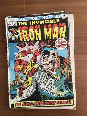 Buy Iron Man #54 First Appearance Of Moondragon • 4.95£