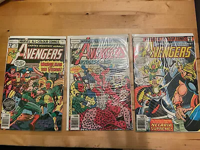 Buy X3 Avengers Comics 158,161&166 Minor Wonder Man Keys Bronze Age Classics 6.6-7.5 • 17.75£