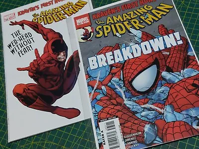 Buy Marvel Amazing SPIDERMAN Asm 565+566 Comic Bundle 1st Ana Kravinoff KRAVEN! • 19.99£